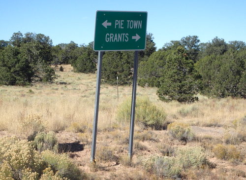 GDMBR: Pie Town is behind us and the road to Grants is CR-41 (unmarked).